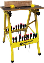 Load image into Gallery viewer, Compact Folding Workbench &amp; Vise with Printed Tabletop for Precision Tasks