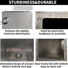 Load image into Gallery viewer, Multifunctional Titanium Hot Tent Stove with Roll-Up Pipe for Seamless Camping