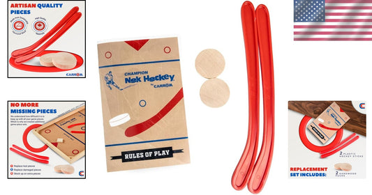 All Ages Champion Nok Hockey Game Replacement Set - 2 Sticks & 2 Pucks