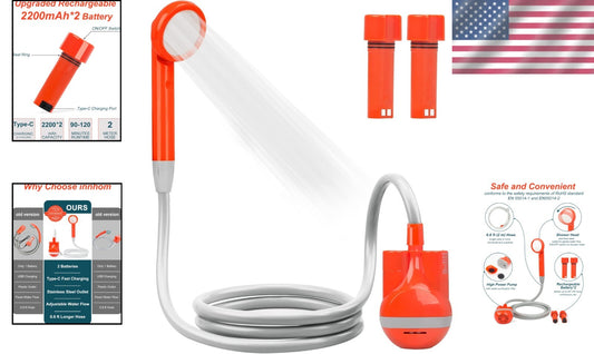 Safety Compliant Portable Shower for Camping and Outdoor Activities, Large Size