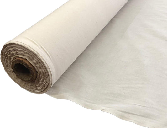 Continuous Length 60" Natural Cotton Muslin, Perfect for Fashion & Home Projects
