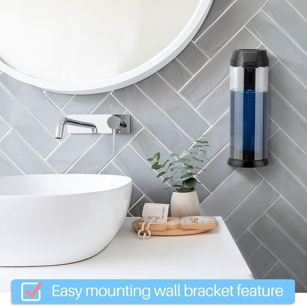 Touchless 17oz Automatic Soap Dispenser – Adjustable Volume Control in Black