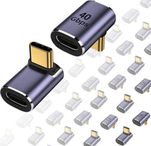 Load image into Gallery viewer, Durable 90-Degree USB-C Adapter with 100W Power Delivery - Multi-Use Connector