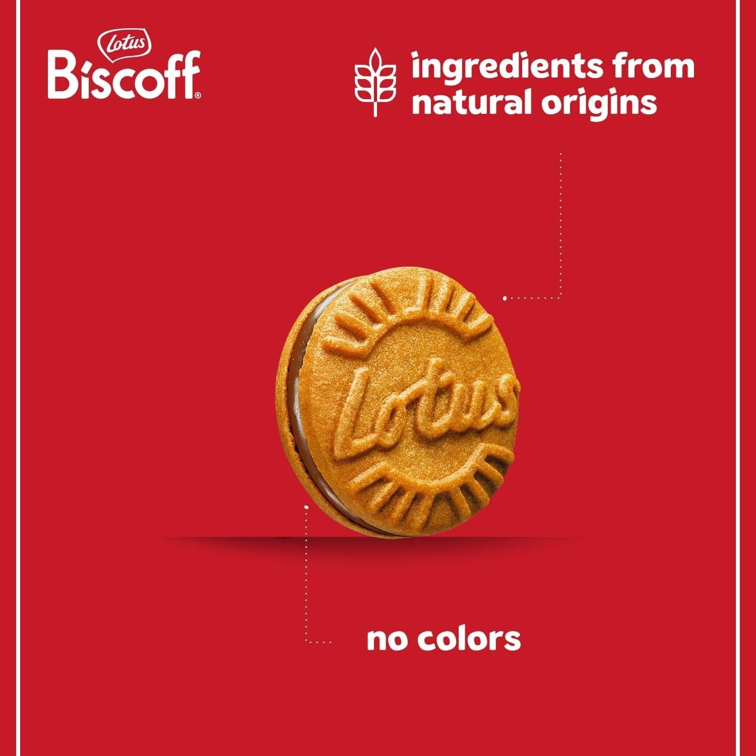 Indulge in Lotus Sandwich Cookies - Milk Chocolate Cream, 15 Cookies x 9 Packs