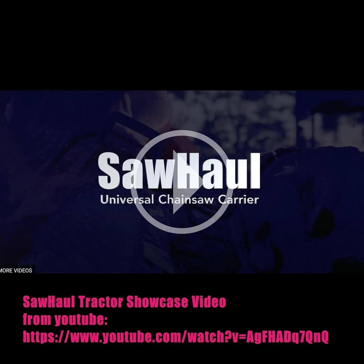 Easy Install 28-Inch Chainsaw Carrier for Tractors - Compatible with All Brands