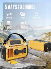 Load image into Gallery viewer, Weather Alert Radio with 18500mWh Battery, SOS Alarm &amp; Dual Lighting Functions