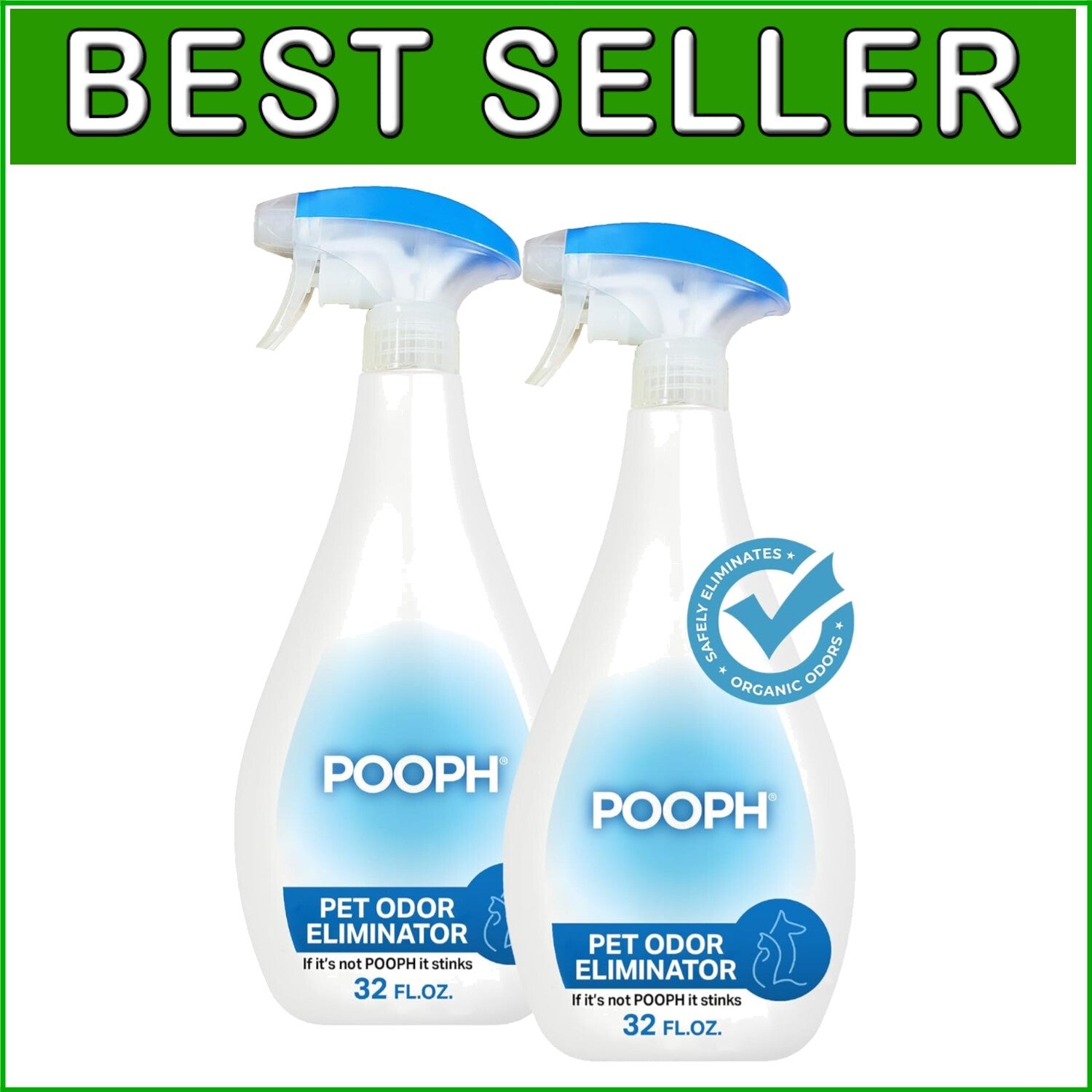 Nature's Miracle 32oz Odor Eliminator - Instant & Safe Pet Odor Removal 2-Pack