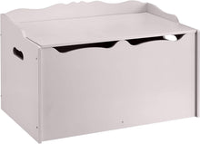 Load image into Gallery viewer, Stylish Kids Toy Box Organizer in Gray, Wooden Storage Chest, 30"x18"x19"