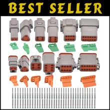 Load image into Gallery viewer, Reliable DT Deutsch Electrical Kit with Pin Connectors and Seal Plugs - Gray