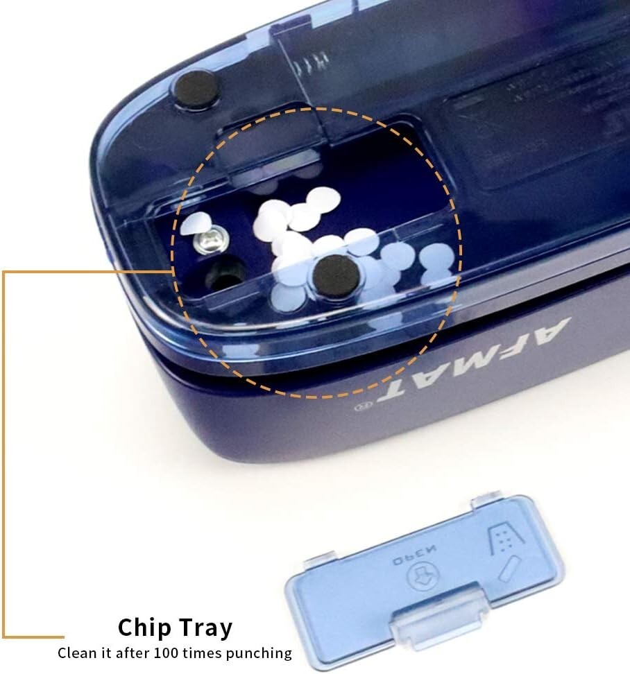 Fast Electric 3 Hole Punch - 20-Sheet Capacity, Effortless Paper Management