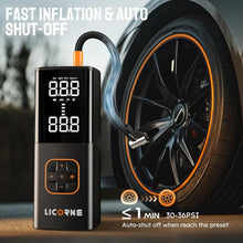Load image into Gallery viewer, Rechargeable Tire Inflator with Digital Gauge - Ideal for Cars &amp; Sports Balls