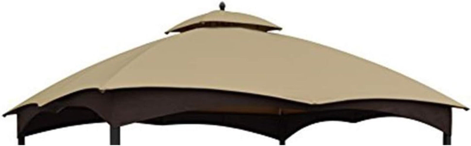 12ft x 10ft Water Resistant Gazebo Canopy Top in New Beige for Allen Roth