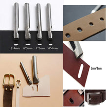 Load image into Gallery viewer, Complete Leather Working Kit with Tools for Stamping, Stitching &amp; More - 372 pcs