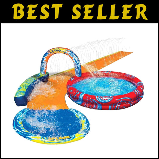 Cyclone Splash Park: 3-in-1 Inflatable Water Slide & Pool for Kids Fun