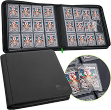 Load image into Gallery viewer, Durable 384 Card Toploader Binder with Water-Resistant Cover and Zipper Closure
