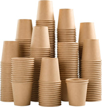 Load image into Gallery viewer, Mini 3 oz Kraft Paper Cups - 1200 Count Disposable Bathroom Solution for Events