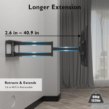 Load image into Gallery viewer, Extra Long Extendable TV Wall Mount for 32-75” TVs - Full Motion Flexibility
