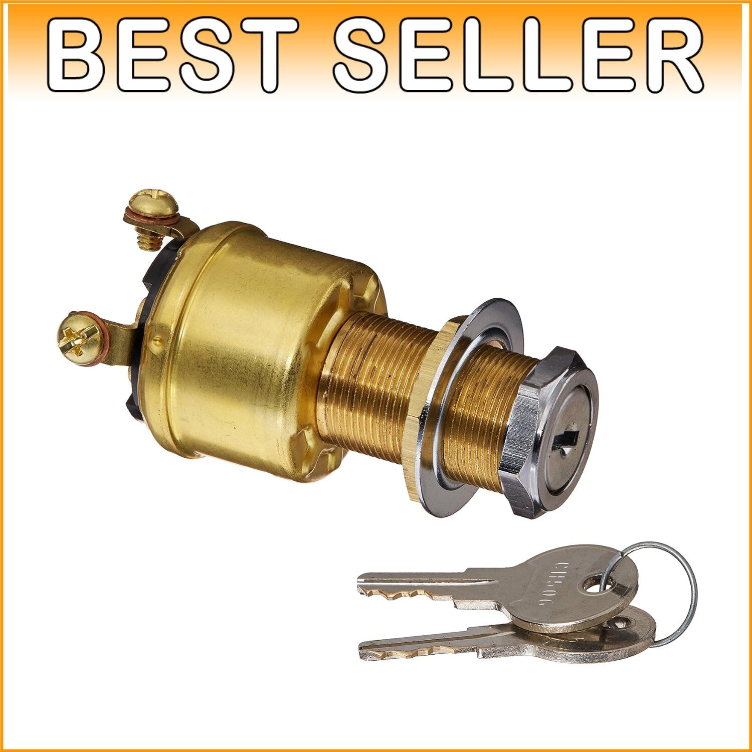 Lightweight 4-Way Ignition Switch - Perfect for Heavy-Duty Applications