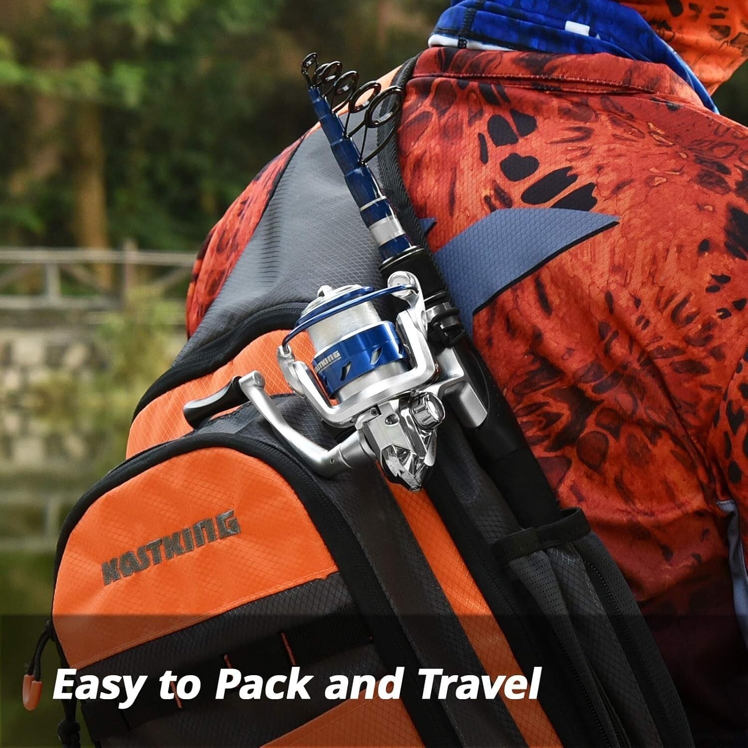 Compass Collapsible 6.5ft Fishing Rod and Reel Combo - Ideal for Bass & Trout