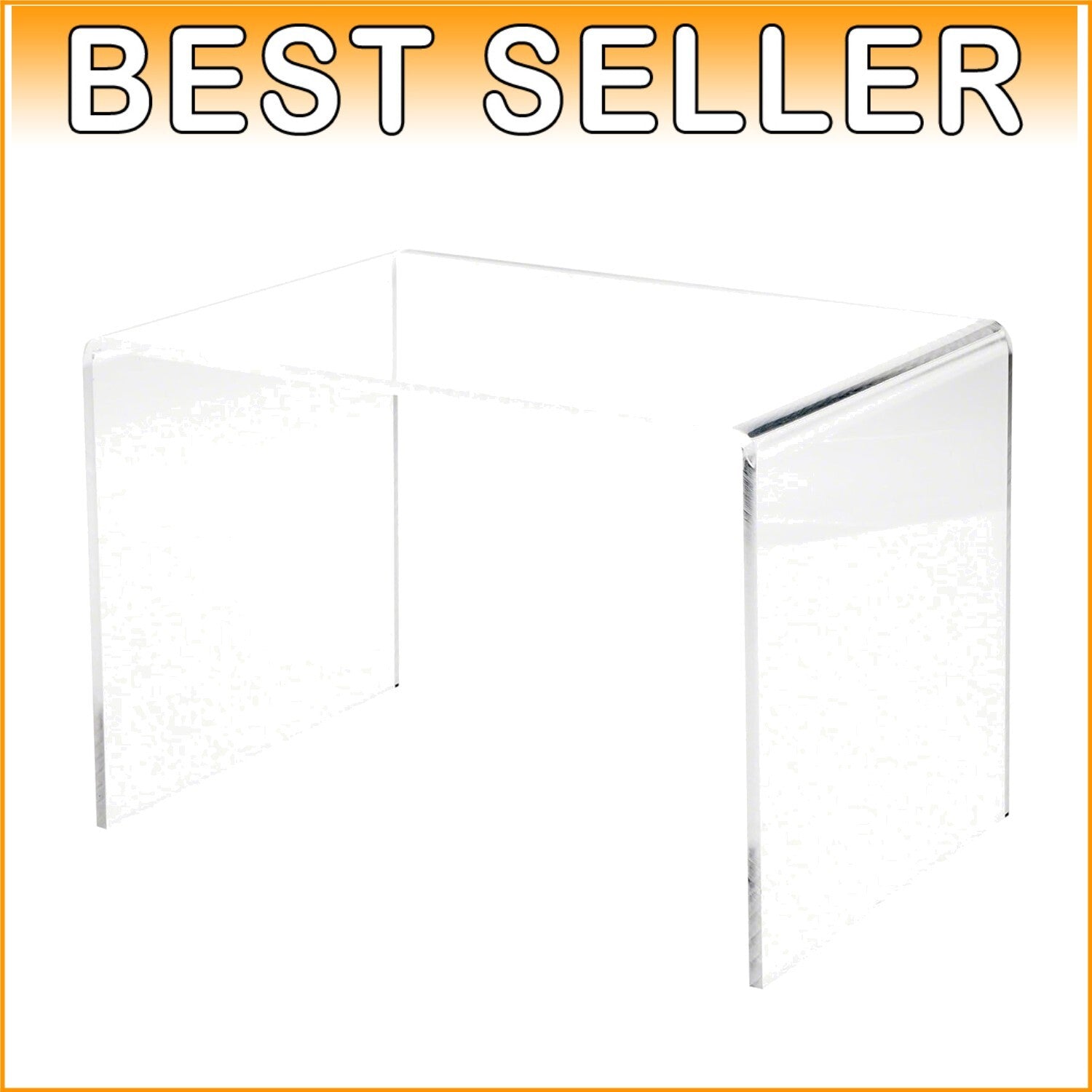 Elegant 1/4" Thick Acrylic Display Riser 8" H x 12" W - Shop Showcase Essential