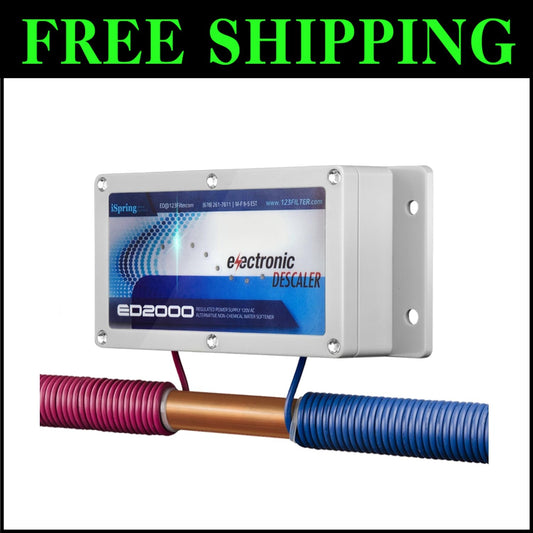 Self-Installing Salt-Free Water Conditioner - Protect Your Home Appliances