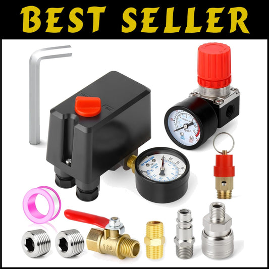 Replacement Air Compressor Pressure Switch Control Valve 120-150 PSI with Reg...