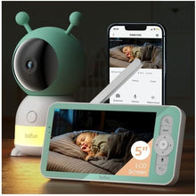Load image into Gallery viewer, Smart Baby Monitor: 2K Resolution, Night Vision, &amp; Dual App Control - Lullabies