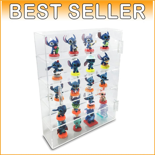 Clear Acrylic Display Case - 5 Tiers and Magnetic Closure for Secure Showcasing