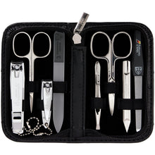 Load image into Gallery viewer, Professional Manicure and Pedicure Set - Made in Solingen, 8-Piece Grooming Kit