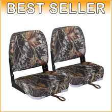 Load image into Gallery viewer, Durable Marine-Grade Vinyl Boat Seats - Ergonomic Pair with Easy Installation