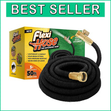 Load image into Gallery viewer, Durable 50ft Water Hose with Heavy-Duty Brass Connectors - Perfect for Gardening