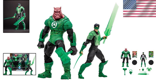 Detailed 7-Inch Kilowog & Green Lantern Action Figures with Collectible Cards