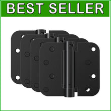 Load image into Gallery viewer, Soft Close Door Hinges - 4 Pack, Matte Black, Ideal for Residential &amp; Commercial