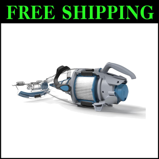 Portable Cordless Pool Vacuum with Dual Filtering for Inground and Above Ground