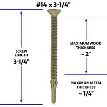 Load image into Gallery viewer, Efficient T-30 Torx Self-Drilling Screws – 5 lbs Pack for Wood to Steel Projects