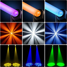 Load image into Gallery viewer, Compact DMX 512 Moving Head Spotlights - 8 Gobos &amp; Sound Activated Fun