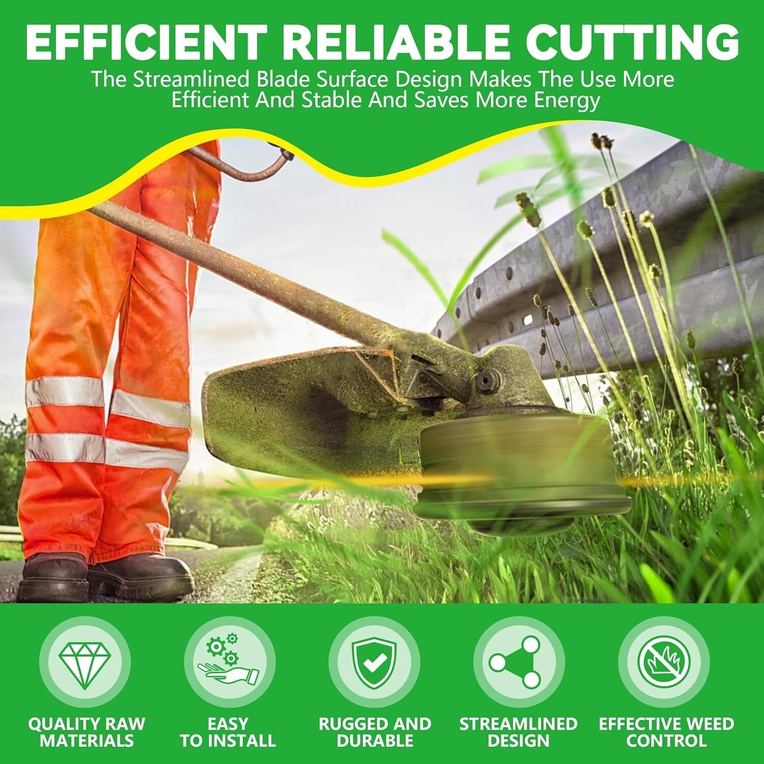 Efficient 100 Pack Weed Eater Blades with Streamlined Design for Quality Cutting