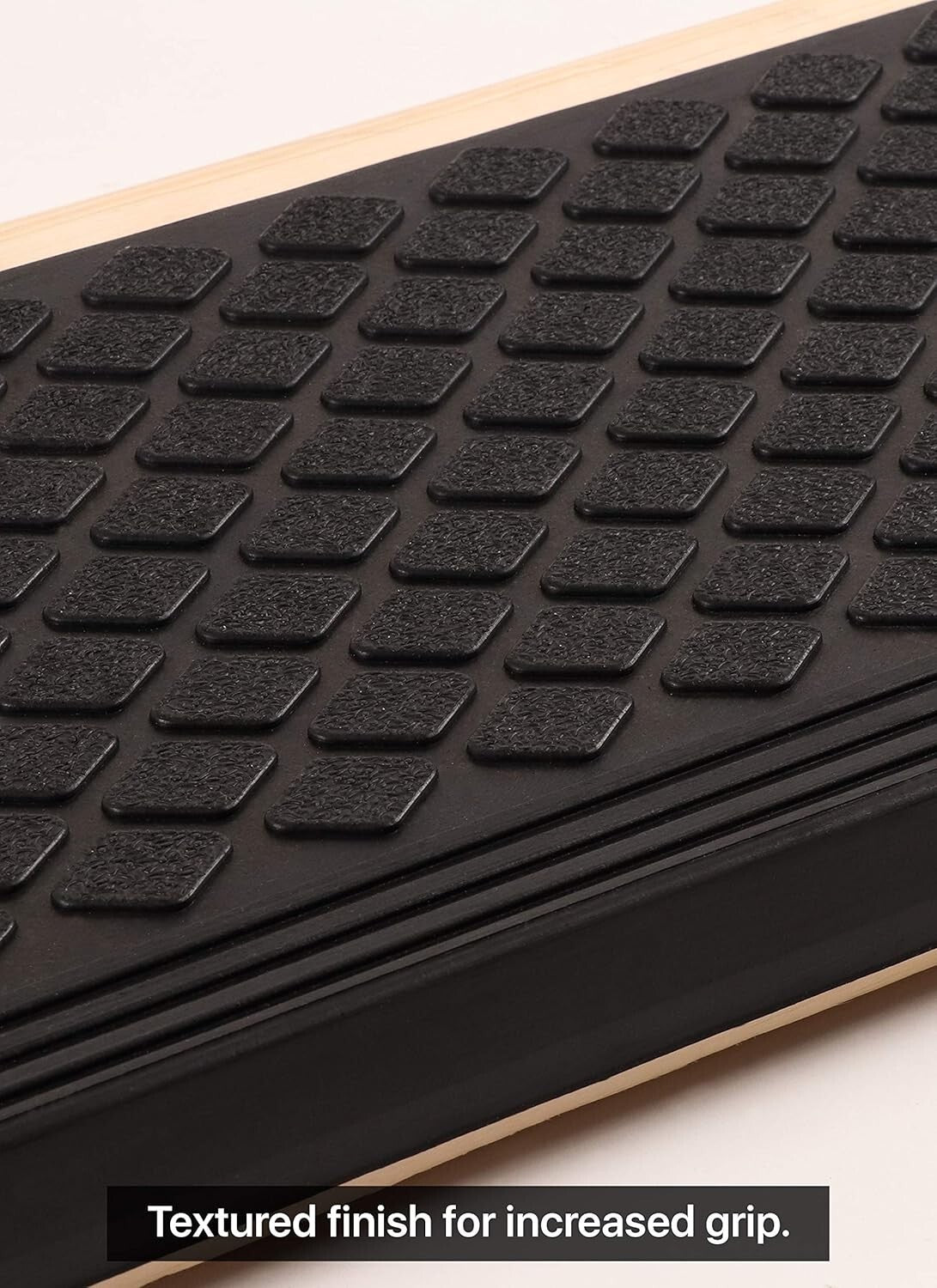Diamond Weave Non-Slip Rubber Stair Treads 30"x10" for Indoor & Outdoor Use