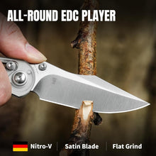Load image into Gallery viewer, Ambidextrous Mini Mystic Pocket Knife - 3.2-Inch Nitro-V Blade with Clutch Lock