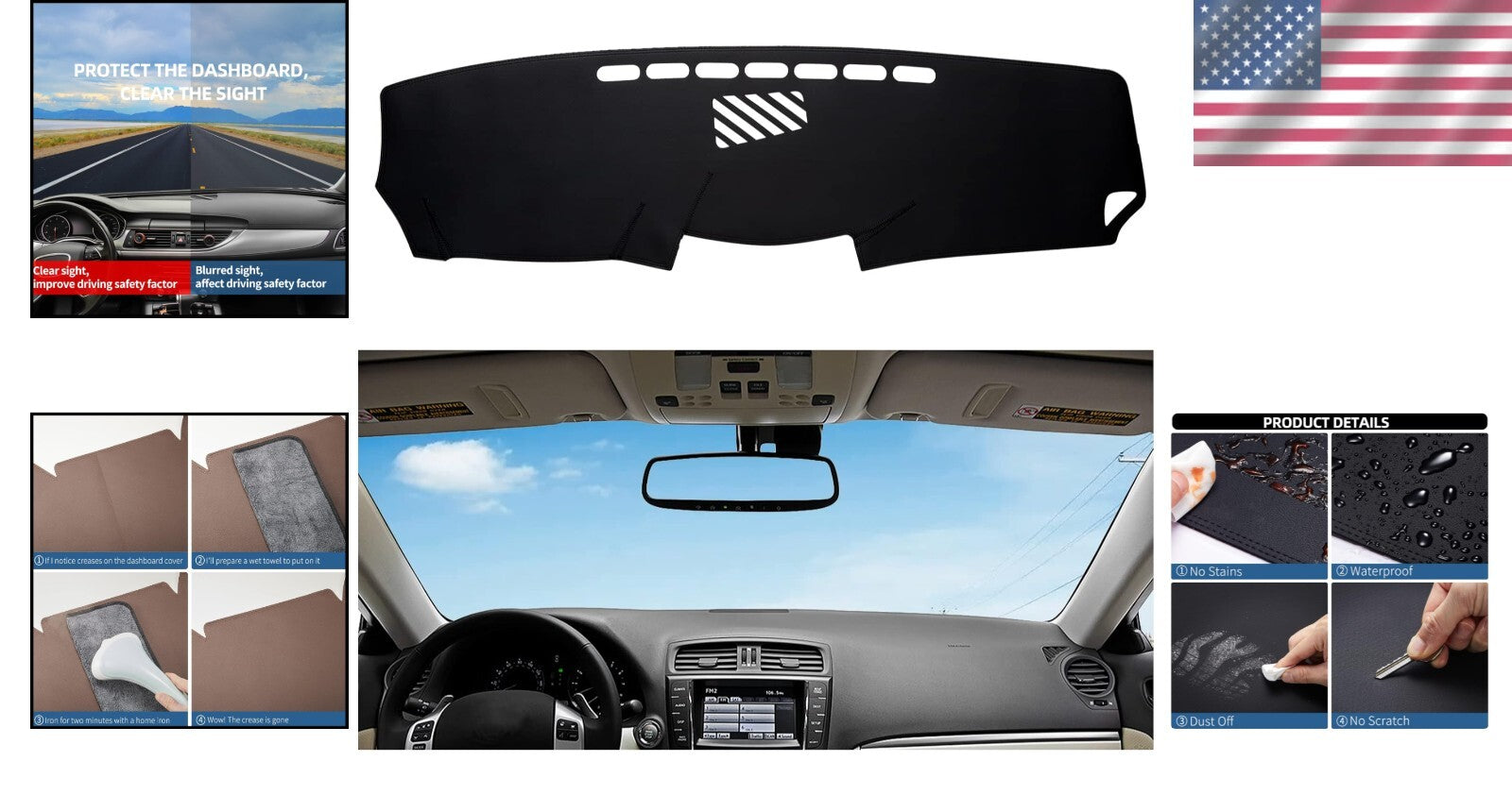 Non-Slip Dashboard Cover for Lexus IS F/IS250 - Fashionable and Functional