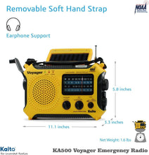 Load image into Gallery viewer, Compact Yellow Solar Power Dynamo Radio with Reading Lamp &amp; Mobile Charger