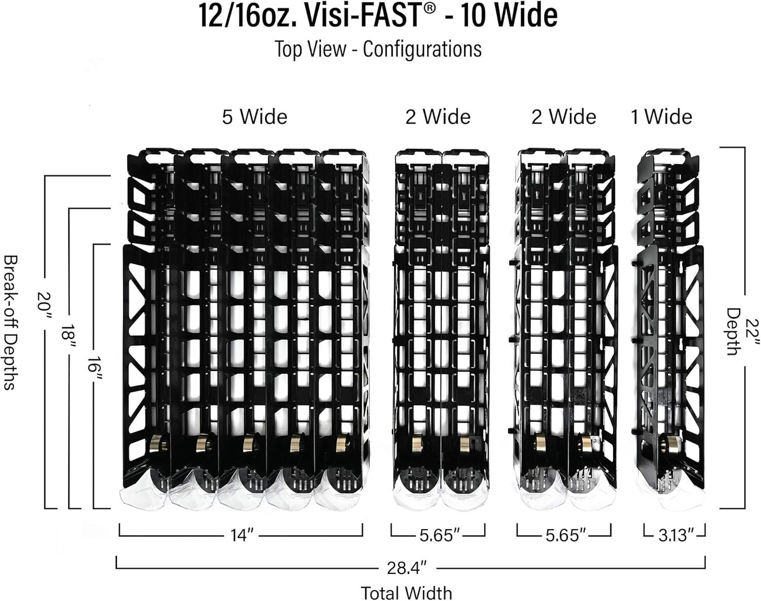 Effortless Fridge Organization: Visi-FAST Drink Dispenser for Home or Commercial