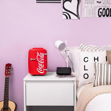 Load image into Gallery viewer, Vintage Coca-Cola 4L Mini Fridge - AC/DC &amp; USB Cooler for Skincare &amp; Drinks