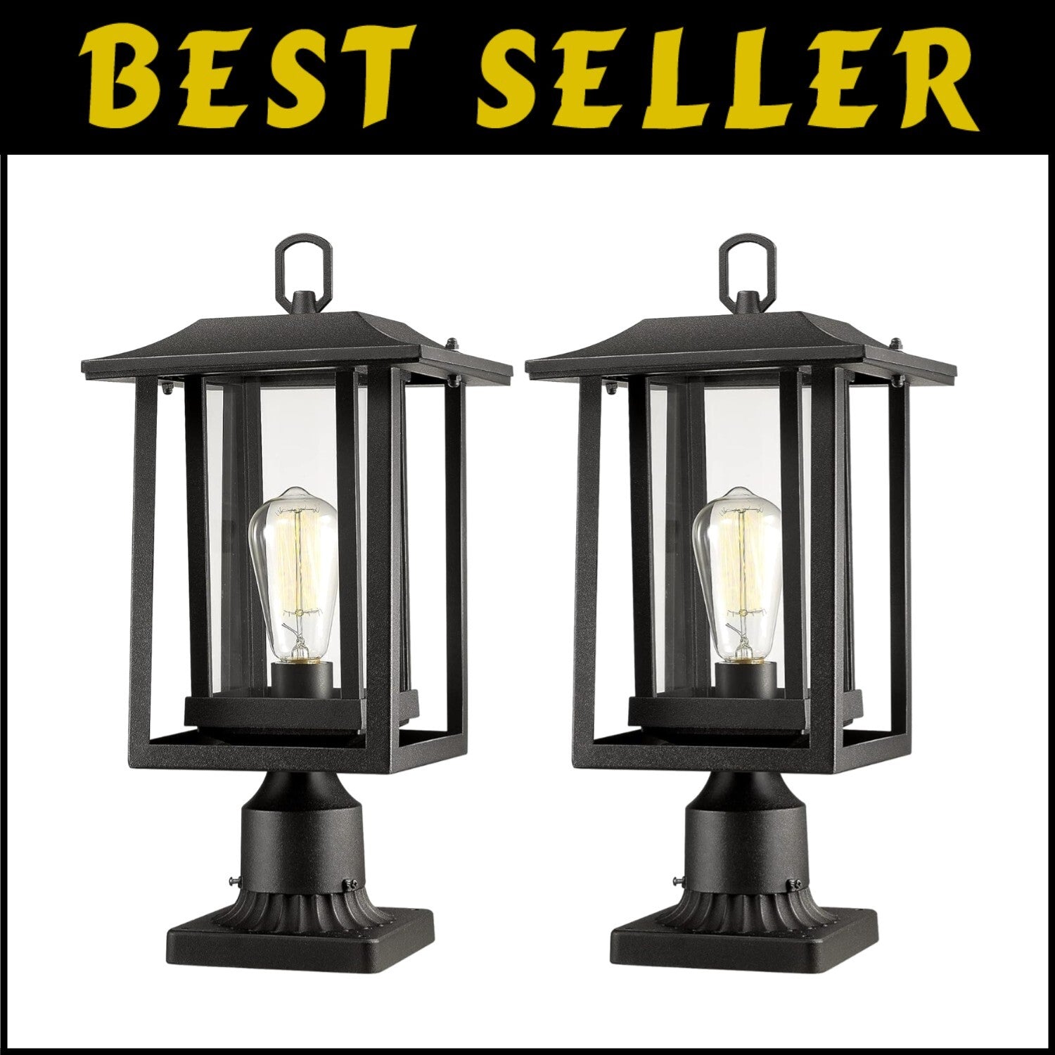Versatile Outdoor Lamp Post Light, Pier or Post Mount, Weather-Resistant Design