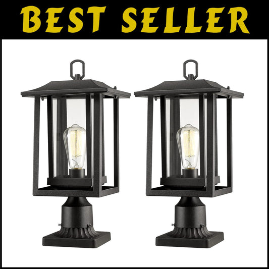 Versatile Outdoor Lamp Post Light, Pier or Post Mount, Weather-Resistant Design