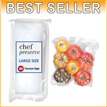 Load image into Gallery viewer, Leak-Proof Large Vacuum Sealer Bags - 30 Resealable Bags for Ultimate Freshness
