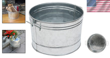 Load image into Gallery viewer, Multi-Purpose 50 Gallon Galvanized Steel Tub – Ideal for Garden &amp; Entertaining