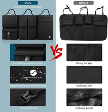 Load image into Gallery viewer, Compact Hanging Trunk Organizer with Zippers for SUVs &amp; Minivans - Easy Clean