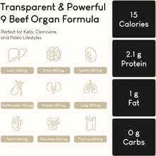 Load image into Gallery viewer, Convenient Beef Organ Capsules - 180 Count for Superior Nutritional Support