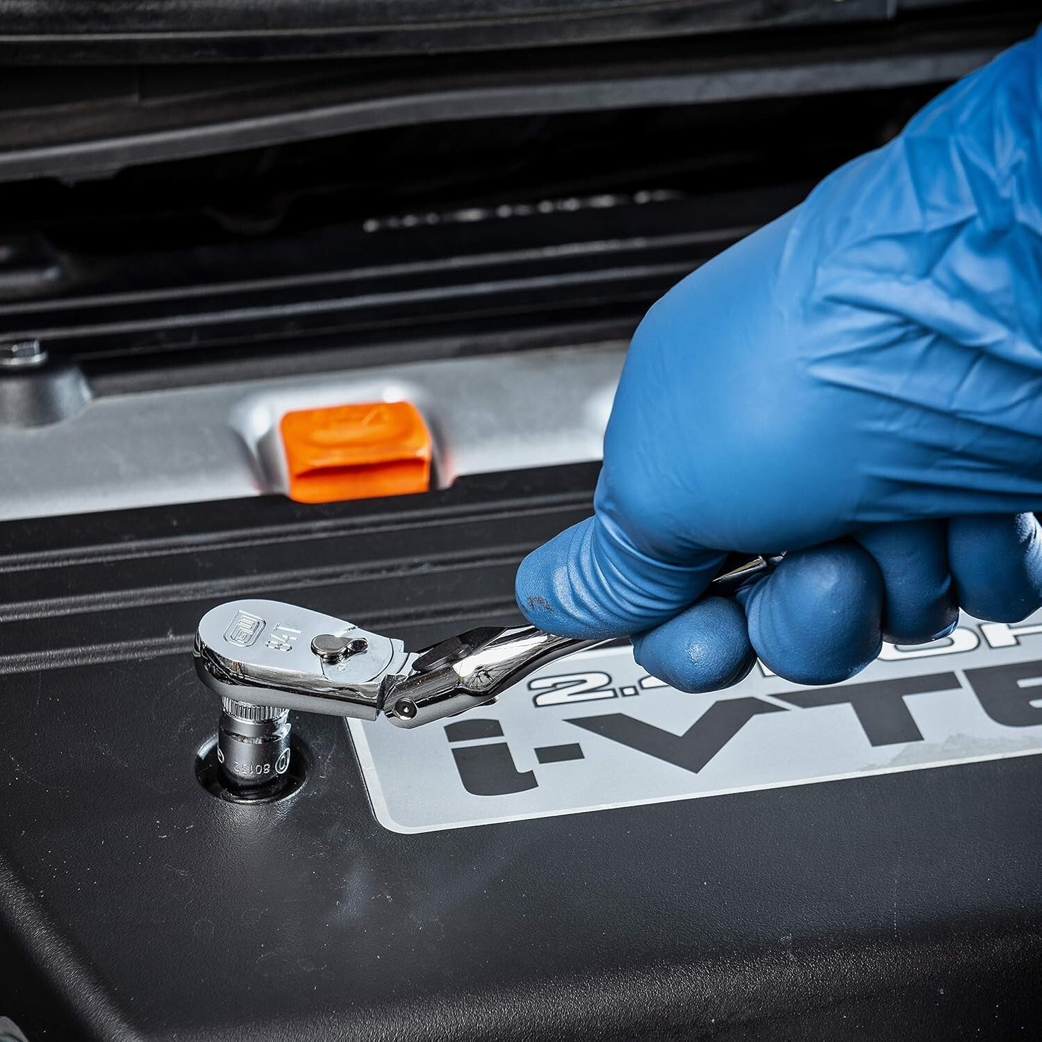 Durable Polished Chrome 3-Piece Locking Flex Ratchet Set - 84 Tooth Design